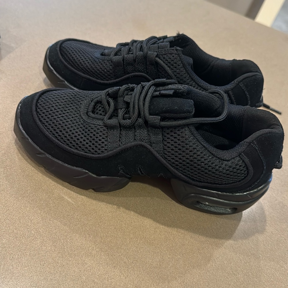 Bloch Black Split Sole Suede Dancing Sneakers